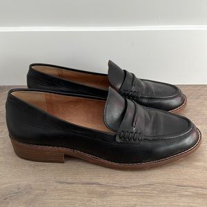 Madewell Black Leather Loafer